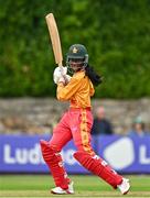 22 July 2025; Zimbabwe batter Melis Tanyaradzwa Ndhlovu during match two of the Women's T20 International Series between Ireland and Zimbabwe at Pembroke Cricket Club in Dublin. Photo by Sam Barnes/Sportsfile