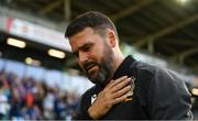 16 July 2025; Linfield manager David Healy before the UEFA Champions League First Qualifying Round second leg match between Linfield and Shelbourne at Clearer Twist National Football Stadium at Windsor Park in Belfast. Photo by Stephen McCarthy/Sportsfile