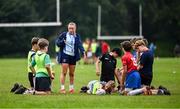 23 July 2025; Coach Emma Tilly during a Leinster Rugby School of Excellence at The King's Hospital in Dublin. Photo by Piaras Ó Mídheach/Sportsfile