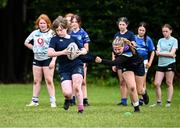 23 July 2025; Participants during a Leinster Rugby School of Excellence at The King's Hospital in Dublin. Photo by Piaras Ó Mídheach/Sportsfile