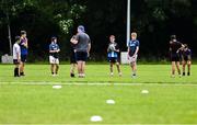 23 July 2025; Participants during a Leinster Rugby School of Excellence at The King's Hospital in Dublin. Photo by Piaras Ó Mídheach/Sportsfile