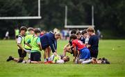 23 July 2025; Coach Emma Tilly during a Leinster Rugby School of Excellence at The King's Hospital in Dublin. Photo by Piaras Ó Mídheach/Sportsfile
