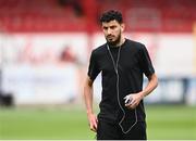 23 July 2025; Abdellah Zoubir of Qarabag walks the pitch before the UEFA Champions League Second Qualifying Round first leg match between Shelbourne and Qarabag FK at Tolka Park in Dublin. Photo by Ben McShane/Sportsfile