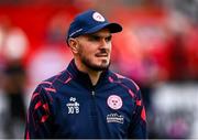 23 July 2025; Shelbourne head coach Joey O'Brien before the UEFA Champions League Second Qualifying Round first leg match between Shelbourne and Qarabag FK at Tolka Park in Dublin. Photo by Ben McShane/Sportsfile