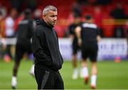 23 July 2025; Qarabag manager Gurban Gurbanov before the UEFA Champions League Second Qualifying Round first leg match between Shelbourne and Qarabag FK at Tolka Park in Dublin. Photo by Ben McShane/Sportsfile