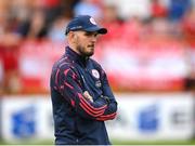 23 July 2025; Shelbourne head coach Joey O'Brien before the UEFA Champions League Second Qualifying Round first leg match between Shelbourne and Qarabag FK at Tolka Park in Dublin. Photo by Stephen McCarthy/Sportsfile