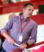 23 July 2025; Shelbourne chief executive officer Tomás Quinn before the UEFA Champions League Second Qualifying Round first leg match between Shelbourne and Qarabag FK at Tolka Park in Dublin. Photo by Stephen McCarthy/Sportsfile