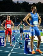 23 July 2025; Jack Raftery, from Castleknock in Dublin, representing Dublin City University and Ireland before the final of the men's 400m during day seven of the FISU World University Games 2025 at Lohrheidestadion in Bochum, Germany. Photo by Shauna Clinton/Sportsfile