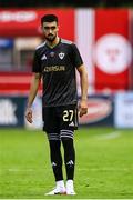 23 July 2025; Tural Bayramov of Qarabag during the UEFA Champions League Second Qualifying Round first leg match between Shelbourne and Qarabag FK at Tolka Park in Dublin. Photo by Ben McShane/Sportsfile