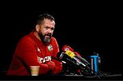24 July 2025; Head coach Andy Farrell during a British & Irish Lions media conference at Xavier College in Melbourne, Australia. Photo by Brendan Moran/Sportsfile