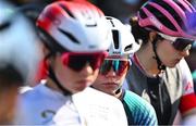 24 July 2025; Katie Turner of Team Ireland before competing in the girls road race during day four of the 2025 European Youth Summer Olympic Festival in Kumanovo, North Macedonia. Photo by Tyler Miller/Sportsfile
