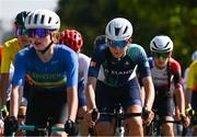 24 July 2025; Emer Heverin of Team Ireland competes in the girls road race during day four of the 2025 European Youth Summer Olympic Festival in Kumanovo, North Macedonia. Photo by Tyler Miller/Sportsfile