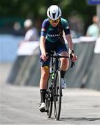24 July 2025; Aoife Craig of Team Ireland competes in the girls road race during day four of the 2025 European Youth Summer Olympic Festival in Kumanovo, North Macedonia. Photo by Tyler Miller/Sportsfile