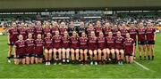 19 July 2025; The Galway squad before the TG4 All-Ireland Ladies Football Senior Championship semi-final match between Dublin and Galway at Glenisk O’Connor Park in Tullamore, Offaly. Photo by Piaras Ó Mídheach/Sportsfile