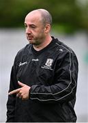 19 July 2025; Galway manager Daniel Moynihan before the TG4 All-Ireland Ladies Football Senior Championship semi-final match between Dublin and Galway at Glenisk O’Connor Park in Tullamore, Offaly. Photo by Piaras Ó Mídheach/Sportsfile