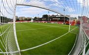 24 July 2025; A general view of inside the stadium before the UEFA Conference League Second Qualifying Round first leg match between St Patrick's Athletic and Nomme Kalju FC at Richmond Park in Dublin. Photo by Stephen McCarthy/Sportsfile