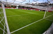 24 July 2025; A general view of inside the stadium before the UEFA Conference League Second Qualifying Round first leg match between St Patrick's Athletic and Nomme Kalju FC at Richmond Park in Dublin. Photo by Stephen McCarthy/Sportsfile