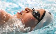 24 July 2025; Julia Dziedzic of Team Ireland competes in the girls individual medley semi-final at the Olympic Swimming Pool Center during day four of the 2025 European Youth Summer Olympic Festival in Skopje, North Macedonia. Photo by Tyler Miller/Sportsfile