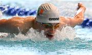 24 July 2025; Shea Mathers of Team Ireland competes in the boys 100m butterfly semi-final at the Olympic Swimming Pool Center during day four of the 2025 European Youth Summer Olympic Festival in Skopje, North Macedonia. Photo by Tyler Miller/Sportsfile