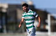 24 July 2025; Danny Mandroiu of Shamrock Rovers celebrates after scoring his side's second goal during the UEFA Conference League Second Qualifying Round first leg match between St Joseph's and Shamrock Rovers at Victoria Stadium in Gibraltar. Photo by Salva Castizo/Sportsfile