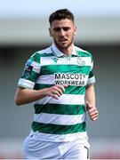 24 July 2025; Dylan Watts of Shamrock Rovers during the UEFA Conference League Second Qualifying Round first leg match between St Joseph's and Shamrock Rovers at Victoria Stadium in Gibraltar. Photo by Salva Castizo/Sportsfile