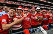 20 July 2025; Cork supporters  before the GAA Hurling All-Ireland Senior Championship final match between Cork and Tipperary at Croke Park in Dublin. Photo by Ray McManus/Sportsfile
