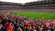 20 July 2025; The pre match parade before the GAA Hurling All-Ireland Senior Championship final match between Cork and Tipperary at Croke Park in Dublin. Photo by Ray McManus/Sportsfile