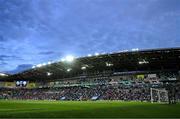 16 July 2025; A general view of Clearer Twist National Football Stadium at Windsor Park during the UEFA Champions League First Qualifying Round second leg match between Linfield and Shelbourne at Clearer Twist National Football Stadium at Windsor Park in Belfast. Photo by Stephen McCarthy/Sportsfile