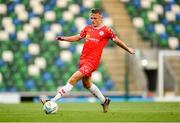 16 July 2025; JJ Lunney of Shelbourne during the UEFA Champions League First Qualifying Round second leg match between Linfield and Shelbourne at Clearer Twist National Football Stadium at Windsor Park in Belfast. Photo by Stephen McCarthy/Sportsfile