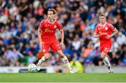 16 July 2025; Harry Wood of Shelbourne during the UEFA Champions League First Qualifying Round second leg match between Linfield and Shelbourne at Clearer Twist National Football Stadium at Windsor Park in Belfast. Photo by Stephen McCarthy/Sportsfile