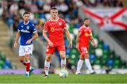 16 July 2025; JJ Lunney of Shelbourne during the UEFA Champions League First Qualifying Round second leg match between Linfield and Shelbourne at Clearer Twist National Football Stadium at Windsor Park in Belfast. Photo by Stephen McCarthy/Sportsfile