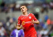 16 July 2025; Evan Caffrey of Shelbourne during the UEFA Champions League First Qualifying Round second leg match between Linfield and Shelbourne at Clearer Twist National Football Stadium at Windsor Park in Belfast. Photo by Stephen McCarthy/Sportsfile