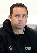 23 July 2025; League of Ireland director Mark Scanlon before the UEFA Champions League Second Qualifying Round first leg match between Shelbourne and Qarabag FK at Tolka Park in Dublin. Photo by Stephen McCarthy/Sportsfile
