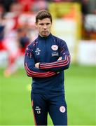 23 July 2025; Shelbourne technical director Luke Byrne before the UEFA Champions League Second Qualifying Round first leg match between Shelbourne and Qarabag FK at Tolka Park in Dublin. Photo by Stephen McCarthy/Sportsfile