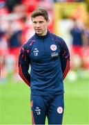 23 July 2025; Shelbourne technical director Luke Byrne before the UEFA Champions League Second Qualifying Round first leg match between Shelbourne and Qarabag FK at Tolka Park in Dublin. Photo by Stephen McCarthy/Sportsfile
