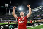 26 July 2025; Owen Farrell of British & Irish Lions celebrates after the second test match between Australia and the British & Irish Lions at the Melbourne Cricket Ground in Melbourne, Australia. Photo by Steve Christo/Sportsfile
