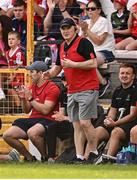 26 July 2025; Cork manager Ger Manley during the Glen Dimplex All-Ireland Camogie Senior Championship semi-final match between Cork and Waterford at UPMC Nowlan Park, Kilkenny. Photo by Ben McShane/Sportsfile