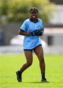 26 July 2025; Charlene Sone Lenou of Dublin during the ZuCar All-Ireland U18 A Ladies Football Championship final match between Cork and Dublin at Grant Heating St Brendan’s Park in Birr, Offaly. Photo by Seb Daly/Sportsfile
