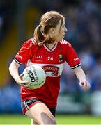 26 July 2025; Caoimhe Horgan of Cork during the ZuCar All-Ireland U18 A Ladies Football Championship final match between Cork and Dublin at Grant Heating St Brendan’s Park in Birr, Offaly. Photo by Seb Daly/Sportsfile