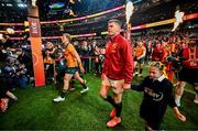 26 July 2025; Owen Farrell of British & Irish Lions walks onto the pitch before the second test match between Australia and the British & Irish Lions at the Melbourne Cricket Ground in Melbourne, Australia. Photo by Brendan Moran/Sportsfile