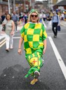 27 July 2025; Donegal supporter Bernie Doherty, from Buncrana, Donegal, before the GAA Football All-Ireland Senior Championship final match between Kerry and Donegal at Croke Park in Dublin. Photo by Stephen McCarthy/Sportsfile