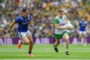 27 July 2025; Shane O'Donnell of Donegal in action against Joe O'Connor of Kerry during the GAA Football All-Ireland Senior Championship final match between Kerry and Donegal at Croke Park in Dublin. Photo by Stephen McCarthy/Sportsfile