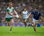 27 July 2025; Oisin Gallen of Donegal prepares to kick his side's first point during the GAA Football All-Ireland Senior Championship final match between Kerry and Donegal at Croke Park in Dublin. Photo by Ray McManus/Sportsfile