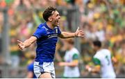 27 July 2025; David Clifford of Kerry celebrates his side's late goal during the GAA Football All-Ireland Senior Championship final match between Kerry and Donegal at Croke Park in Dublin. Photo by David Fitzgerald/Sportsfile