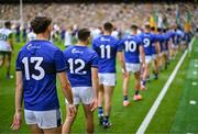 27 July 2025; David Clifford of Kerry walks in the pre-match parade before the GAA Football All-Ireland Senior Championship final match between Kerry and Donegal at Croke Park in Dublin. Photo by Stephen McCarthy/Sportsfile