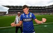 27 July 2025; David Clifford of Kerry celebrates after the GAA Football All-Ireland Senior Championship final match between Kerry and Donegal at Croke Park in Dublin. Photo by Stephen McCarthy/Sportsfile