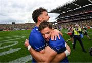 27 July 2025; Kerry's Micheál Burns and David Clifford celebrate after the GAA Football All-Ireland Senior Championship final match between Kerry and Donegal at Croke Park in Dublin. Photo by Stephen McCarthy/Sportsfile