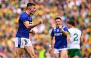 27 July 2025; Seán O'Shea of Kerry celebrates a point during the GAA Football All-Ireland Senior Championship final match between Kerry and Donegal at Croke Park in Dublin. Photo by Ramsey Cardy/Sportsfile
