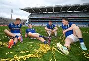 27 July 2025; Kerry players, from left, Mark O'Shea, Seán O'Shea, Conor Geaney and Tadhg Morley after the GAA Football All-Ireland Senior Championship final match between Kerry and Donegal at Croke Park in Dublin. Photo by David Fitzgerald/Sportsfile
