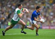 27 July 2025; Brian Ó Beaglaoich of Kerry in action against Jason McGee of Donegal during the GAA Football All-Ireland Senior Championship final match between Kerry and Donegal at Croke Park in Dublin. Photo by Ray McManus/Sportsfile